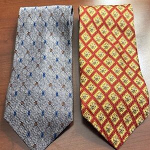 Sophisticated Richel Gray and Gold 100% Silk Handmade Ties